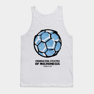 Federated States of Micronesia Football Country Flag Tank Top